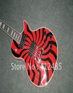 NIEUWE KWALITEIT NIEUWE Custom Sell Gitaar Zakk Wylde Bullseye Blackorange Style Electric Guitar1506646