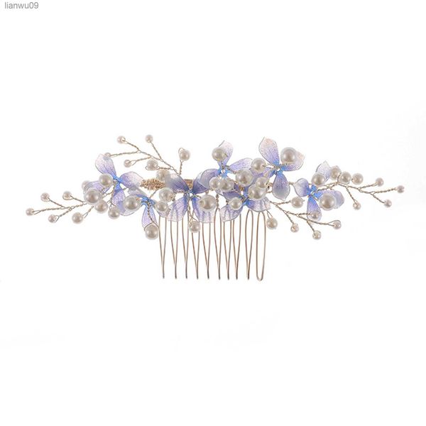 Peigne à cheveux de mariage de haute qualité accessoires d'outils de coiffure avec fleur douce pour les bijoux de coiffure quotidiens féminins L230704