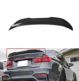 HighKick Real Carbon Fiber PSM Stijl F30 Spoiler Wing Auto Kofferbak Boot Lip Spoiler Wing Lip Voor BMW F80 M3 F30 330i 335i 201322570365