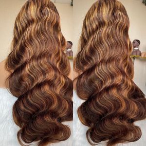 Highlight 1b/4/27 Body Wave Echthaar 13x4 Full Lace Frontal Perücke