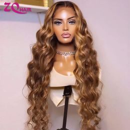 Markeer Wig Human Hair Body Wave 13x6 HD Lace frontale pruiken voor vrouwen 200% Glueless 4x4 13x4 Volledige front 240408