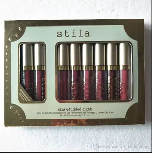 Stila 6pcs 8pcs Lip Gloss Listick Set Liquid Eyeshadow Lipgloss Set