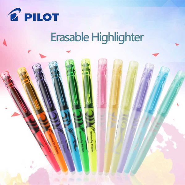 Highlighters 1 PCS Japon Pilote Frixion Effrayable Highlighter SWFL Pastel Fluorescent Pen Student Special School Supplies Stationery J230302