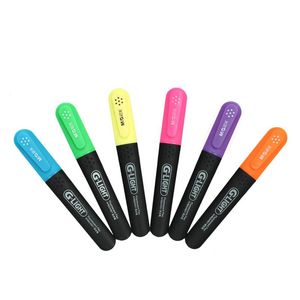 Surligneurs 6 couleurs stylo fluorescent surligneur pour notes peinture dessiner bureau et école marqueurs papeterie