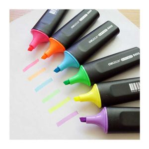 Resaltadores S600 Resaltador Lápiz de dibujo a prueba de agua Marcadores de arte Pluma No se desvanece fácilmente Resaltadores Fluorescente Color brillante DropShipping J230302