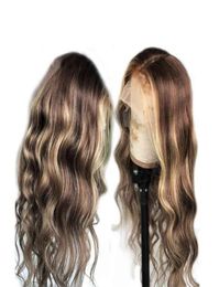 Highlights Blonde Loose Wave 13x6 Lace Front Human Hair Wigs 360 Brésilien frontal Remy Lace Wig U partie Bandeau 51047955376795