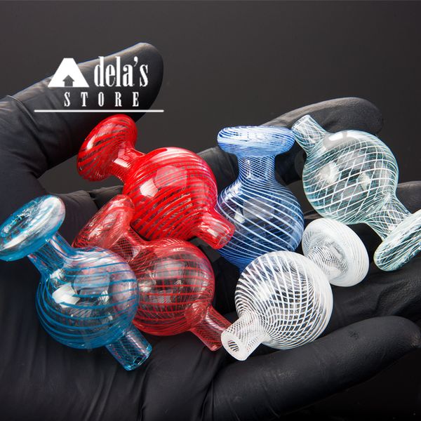 Us Couleur Bubble Capuchage Capuche fumée Boule de verre Boule OD 26 mm xl xxl ongles Banger ENail Bong Pipe de conduite d'eau DAB GRACS