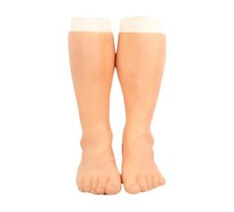 Peau humaine hautement simulée fausse prothèse en silicone manchon de pied couverture de legging cicatrices protéger la peau blessée personnalisable Color4940837