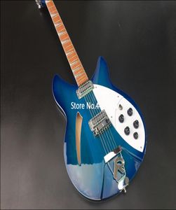 High-Quality 12String 360 Guitare électrique HalfEmpty Heart avec deux micros Blue Paint1411059