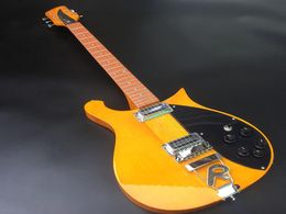 Guitare électrique 660 à 6 cordes de haute qualité avec vernis brillant sur touche en acajou à 5 degrés sur le devant et le manche traversant le 9776392