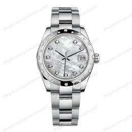 Altualidad Reloj asiática 2813 Sport Automatic Ladies Watchs DateJust 31 mm White Mother of Pearl Dial Wrisrt Watch M178344 Luxury ST294P