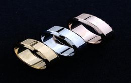 Haute de mode classique Ring Wild Trend S925 Silver plaqué pour le couple Taille de la sonnerie complète Jewelryno Box3948168