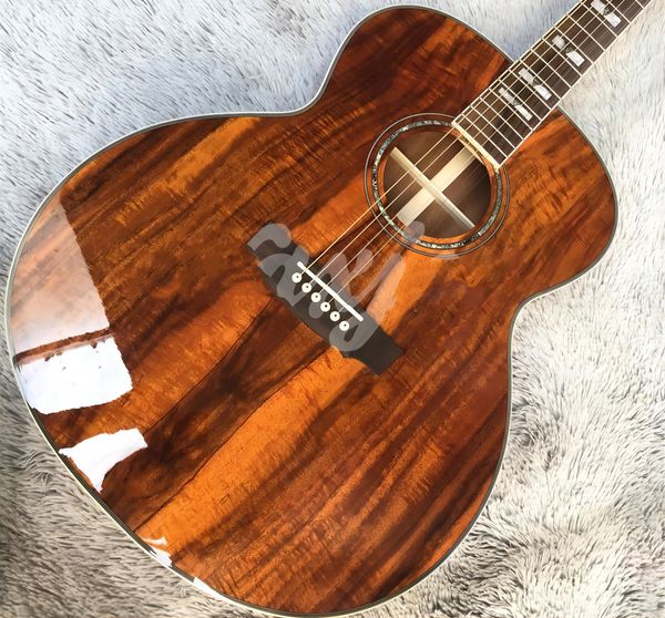 Top Quality 43 All-Koa Wood F50 Guitare acoustique Rose Wood Fingeroard Guitar 369