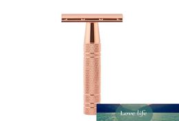 Hoogwaardigheid Razor Porable Ecological Zero Waste en Plastic Double Edge Razor Duurzaam roestvrijstalen handmatige Shaver2845330