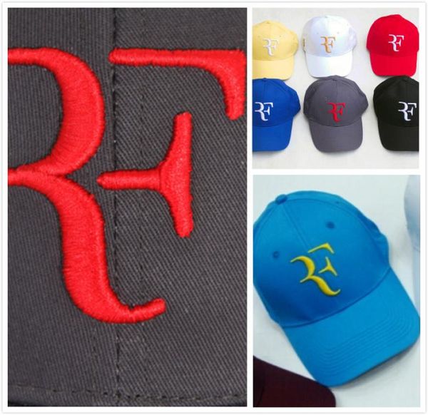 Gorra de tenis Federer RF blanca de alta calidad Gorra de béisbol para hombres de verano Sombrero de caza de algodón Sombrero plano deportivo para exteriores de Nueva York Fash5915317