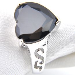 Gratis verzending - Hight kwaliteit groothandel 925 zilveren mooie hart kristal zirkoon ringen mode vrouwen sieraden ring nieuw