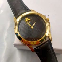 Hight Quality Brand Quartz Watches G Ladies Fashion Designer Small Dial Watch Casual Watch Strap de bracelet pour femmes pour femmes Animal Snake Tiger Doraemon Cherry