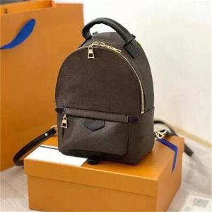 Hight Quality Classic Palm Springs Leather Mini Backpacks Men Women Schoolbag Designer Handtassen Lady Schouder Crossbody Bag Travel243p