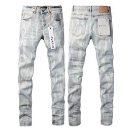 Hight Quality Designer Purple Brand Jeans For Men Dames broek paarse jeans zomergat borduurwerk paarse jean denim broek heren paarse jeans joggers pant