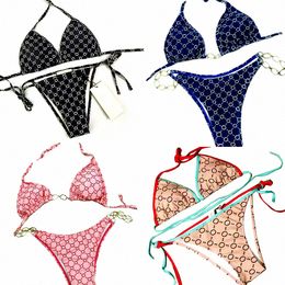 Diseñador de alta calidad Mujeres Bikini Traje de baño Traje de baño Bikini sexy Bikinis Trajes de baño Ropa de playa Natación Mujer Biki Set para mujer Nada Carta Printe 45RZ #