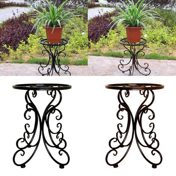 Support de tabouret rond en fer forgé pour balcon intérieur de haute qualité, idées de fleurs simples, pour jardinières, livraison directe, Pots285u