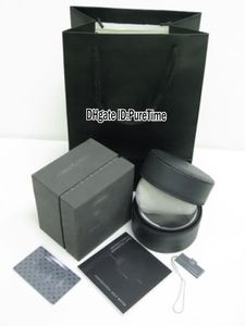 Haute qualité TAGBOX boîte de montre en cuir gris en gros hommes femmes montres boîte d'origine avec carte de certificat sacs en papier cadeau Puretime