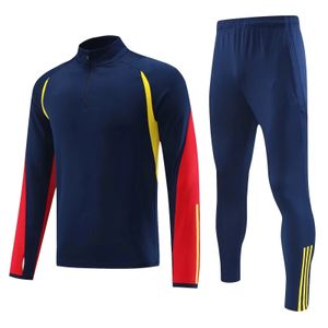 Hight Quality Men Football Training à manches longues Ensembles de football Tracksuit Kids Soccer Jacket Tracksuit Kits240417