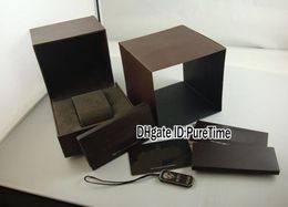 Hight Quality New Brown Watch Board Whole Original Mens Womens Watch Box avec carte de certificat Sac en papier cadeau gcbox passez pas cher 2355633