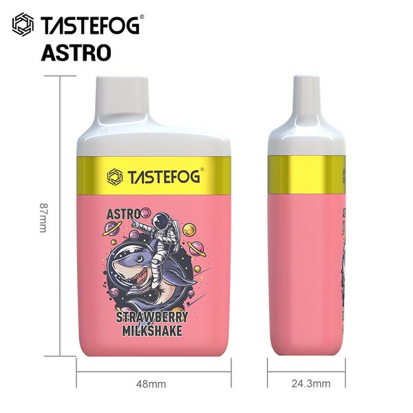 Haute qualité originale Tastefog Astro 7000 Puff jetable Vape Box 2% Mesh Coil Kit de vapes de cigarette électronique 16 ml 650 mAh 12 saveurs avec lanière gratuite livraison rapide