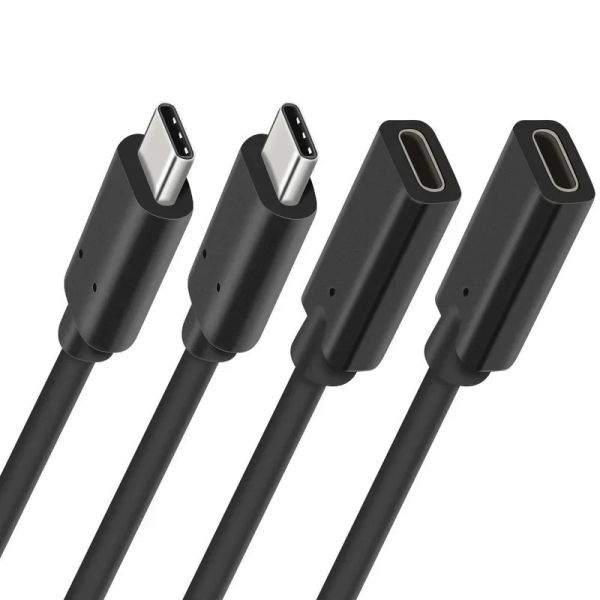 Hight Quality Type C USB 3.1 Homme à USB-C Câble d'extension féminin 0,3 m / 0,5 m / 1 m de cordon de données Extender