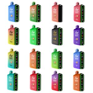 Higo Rocket 20000 inhalaciones Cigarrillos electrónicos desechables Dispositivo Vape Pod 100% original 16 sabores e-líquido 28 ml Cerradura a prueba de niños