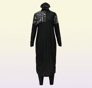 Hijabs Arrivée Swimwear musulmans élégants 3 pièces de la robe de baignade Muslimah Swimsuit Islamic 2209238435599