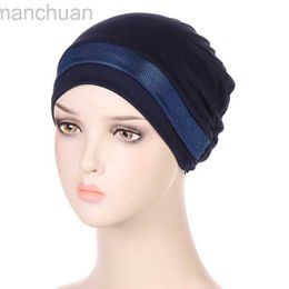 Hijabs Fashion Musulman Femmes sous Hijab Caps Inner Capes Hijab Bright Silk Caps islamiques Bonnet Hat
