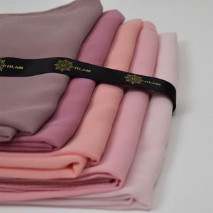 Hijabs Hijab Scarf 72175cm Plain Chiffon Scarves For Women Muslim Fasion Islam Clothing Headscarves Shawl For Ladies Headwrap Ramadan 230426