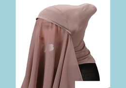 Hijabs hijab met onderklep bijgevoegde nek er bijpassende tulband onderstreping moslim fahion sluier sjaal sjaals