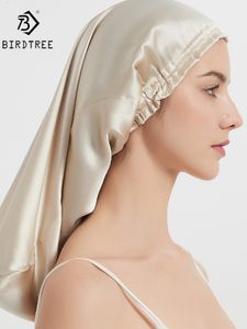 Hijabs Long Soie Bonnet Bonnet De Sommeil Dormir Avec Large Bande Élastique Chapeau De Nuit Lâche Pour Femmes Tresses Cheveux Bouclés Naturel T32107X 230515