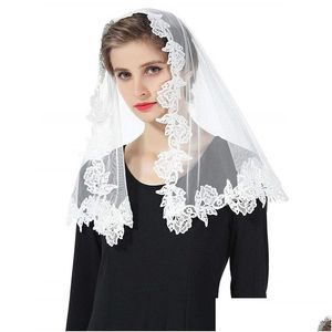 Hijabs Musulman Dames Dentelle Châle Écharpe Voile De Mariée Shoder Longueur Courte Une Couche 230509 Livraison Directe Accessoires De Mode Chapeaux Foulards Dhawr