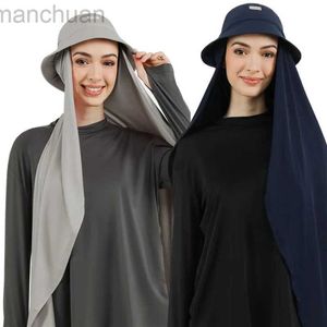 Hijabs Nouveau chapeau de seau de femmes musulmanes avec Hijabs Summer Hijabs Cap