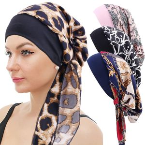 Hijabs Women Muslim Underscarf elastic headband silky bonnet Muslim Women Scarf Turbans Head For Womens Hijabs Hijab Caps Hat Islamic 230426