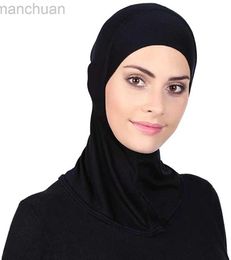 Hijabs Femmes Muslim Couvre-chef Couvre-chef musulman Fiffite intérieur Hijab Caps Islamic Contrôle Ninja Hijab Scarf Hat Cap Bonnet D240425