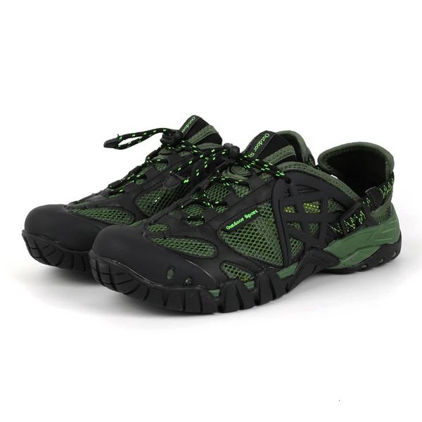 HIKEUP zapatos de agua para hombres al aire libre, zapatos de senderismo para mujeres, secado rápido, interferencia rápida, transpirable, suela de goma antideslizante, zapato para caminar de PU 231226