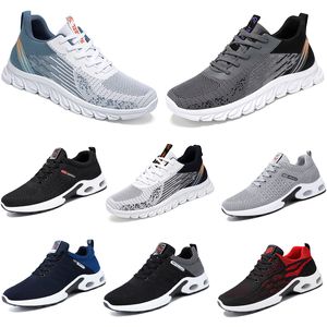 Randonnée 2024 Nouveaux Hommes Courir Chaussures Plates Semelle Souple Noir Blanc Rouge Confortable Respirant Mode Antidérapant Grande Taille 39-45 53685