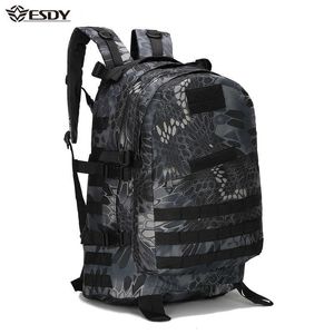 Sacs de randonnée 40L 3D Sports de plein air Militaire Tactique Escalade Alpinisme Sac à dos Camping Randonnée Trekking Sac à dos Voyage en plein air Sac L221014