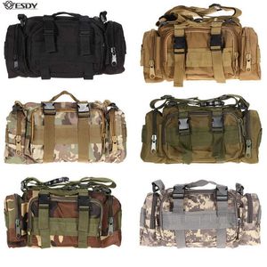 Hiking Bags Hiking Outdoor Waist Bag 600D Waterproof Oxford Climbing Shoulder Bags Military Tactical Fishing Camping Pouch Bag Mochila Bolsa L221014