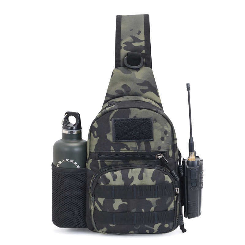 Hiking Bags Hiking Trekking Backpack Sports Climbing Shoulder Bags Tactical Camping Hunting Fishing Outdoor Military Camouflage Chest Bag L221014