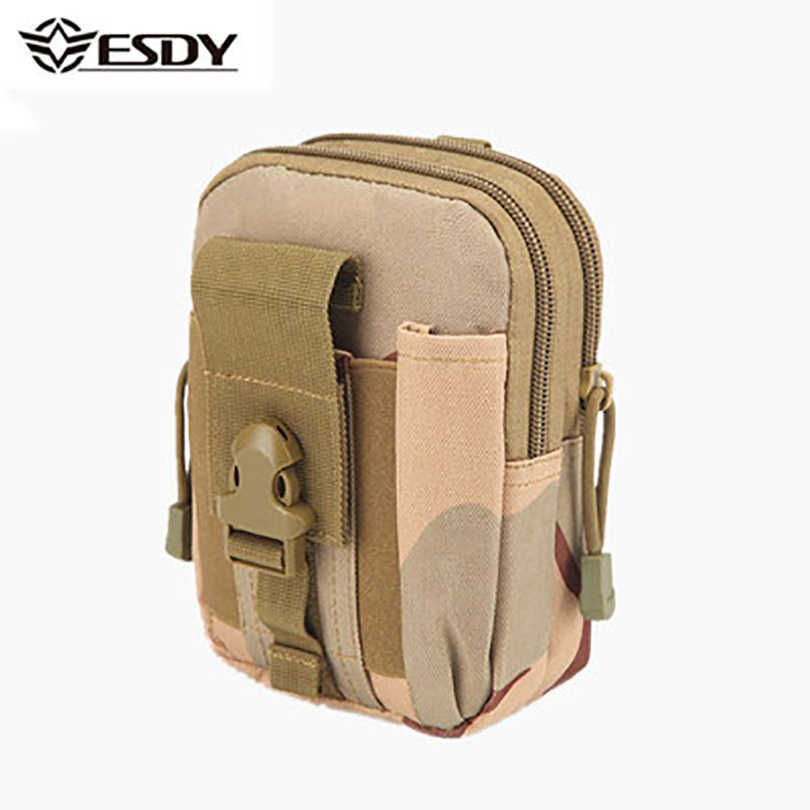 Bolsas de caminhada homens táticos militares correndo esporte ao ar livre camping bolsas de caça de caça multifuncional bolsa de celular de 6 polegadas de 6 polegadas L221014