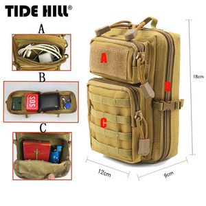 Wandelzakken Militaire man Tactische heuptaspakket Molle Pouch Gym rugzak schoudertas Army Backpak bergbeklimmen Toerisme Camping Rucksack Men L221014