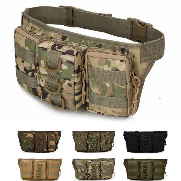 Randonnée Sacs Sac tactique en plein air utilitaire taille Fanny Pack pochette militaire Camping randonnée sac ceinture Pack armée chasse escalade Camping poche L221014