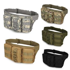 Wandelzakken hulpprogramma tactische mannen taille heuvels bag pouch pouch EDC militair camping wandelen klimmende heup bum gordel tas buiten molle taille tas l221014