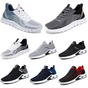 Wandelen plat 2024 Men schoenen lente zachte zool zwart witte bule comfortabele mode antiskid groot formaat 39-45 14 14